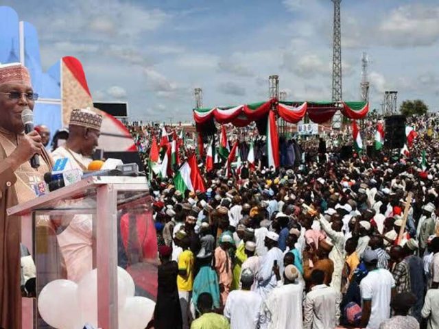 Atiku thanks PDP supporters for massive turn out at Bauchi rally
